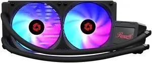 Rosewill FROSTMAX 240mm LCD ARGB AIO CPU Cooler - Real-Time 2.4-inche IPS LCD Display, 240mm Radiator, 2 x ARGB PWM Fans, Upgraded Cooper Base Design, Ultra-Quiet High-Performance Cooling, AMD AM5/AM4 Rosewill FROSTMAX 240mm LCD ARGB AIO CPU Cooler - Real-Time 2.4-inche IPS LCD Display, 240mm Radiator, 2 x ARGB PWM Fans, Upgraded Cooper Base Design, Ultra-Quiet High-Performance Cooling, AMD AM5/AM4