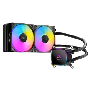 Antec Ultra 240 ARGB Liquid CPU Cooler, 2x120mm PWM Fans, High-Performance Pump, Intel LGA 1200/1851/20XX & AMD AM4/AM5 Antec Ultra 240 ARGB Liquid CPU Cooler, 2x120mm PWM Fans, High-Performance Pump, Intel LGA 1200/1851/20XX & AMD AM4/AM5