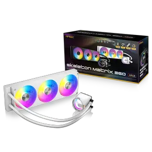 Antec Skeleton Matrix 360 ARGB White Liquid CPU Cooler, 360mm Radiator, Single-Frame Fan, Hydraulic Bearing, Copper Base, Intel LGA 115X/1200/1700/1851/20XX, AMD AM4/AM5, White Antec Skeleton Matrix 360 ARGB White Liquid CPU Cooler, 360mm Radiator, Single-Frame Fan, Hydraulic Bearing, Copper Base, Intel LGA 115X/1200/1700/1851/20XX, AMD AM4/AM5, White