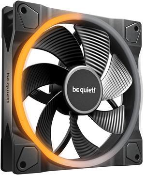 Light Wings | 140mm PWM High Speed Case Fan | High Performance Cooling Fan | Compatible with Desktop | Low minimum rpm | Low Noise | Black | BL134