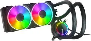 Fractal Design Celsius+ S24 Prisma PWM ARGB 240mm Silent Performance Slim Radiator AIO CPU Liquid/Water Cooler, LGA 1700 Ready / AM5 Compatible