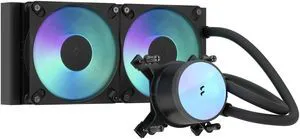 Fractal Design Radius 240 RGB Black 240mm AIO CPU Liquid Cooler (ARGB Gen 2, Adjust Pro, Dynamic 3 RGB Fans, Copper Cold Plate, Intel LGA 1700/AM5/AM4) Fractal Design Radius 240 RGB Black 240mm AIO CPU Liquid Cooler (ARGB Gen 2, Adjust Pro, Dynamic 3 RGB Fans, Copper Cold Plate, Intel LGA 1700/AM5/AM4)