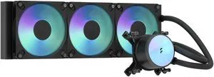 Fractal Design Radius 360 RGB Black 360mm AIO CPU Liquid Cooler (ARGB Gen 2, Adjust Pro, Dynamic 3 RGB Fans, Copper Cold Plate, Intel LGA 1700/AM5/AM4) Fractal Design Radius 360 RGB Black 360mm AIO CPU Liquid Cooler (ARGB Gen 2, Adjust Pro, Dynamic 3 RGB Fans, Copper Cold Plate, Intel LGA 1700/AM5/AM4)