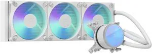 Fractal Design Radius 360 RGB White 360mm AIO CPU Liquid Cooler (ARGB Gen 2, Adjust Pro, Dynamic 3 RGB Fans, Copper Cold Plate, Intel LGA 1700/AM5/AM4) Fractal Design Radius 360 RGB White 360mm AIO CPU Liquid Cooler (ARGB Gen 2, Adjust Pro, Dynamic 3 RGB Fans, Copper Cold Plate, Intel LGA 1700/AM5/AM4)