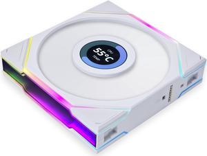 Lian Li UNI FAN TL LCD  Reverse Blade 120 RGB Single Pack White Color (No controller included)- 12RTLLCD1W