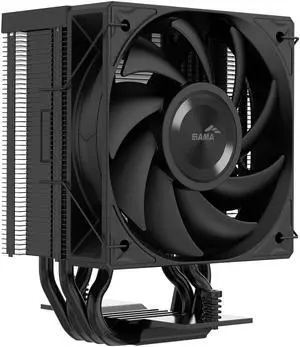 SAMA X40 Single-Tower CPU Air Cooler, 4 Copper Heat Pipes, 100mm PWM Fans, for AMD AM4/AM5, Intel LGA 1700/1150/1151/1200/1851 Thermal Grease/Black