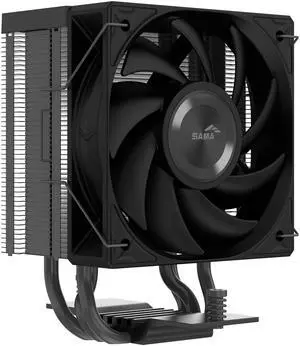 SAMA X30 Single-Tower CPU Air Cooler, 3 Copper Heat Pipes, 100mm PWM Fans, for AMD AM4/AM5, Intel LGA 1700/1150/1151/1200/1851 Thermal Grease/Black
