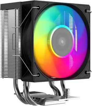 SAMA X30L Single-Tower CPU Air Cooler, 3 Copper Heat Pipes, 100mm ARGB Light Sync with Motherboard PWM Fans, for AMD AM4/AM5, Intel LGA 1700/1150/1151/1200/1851 Thermal Grease