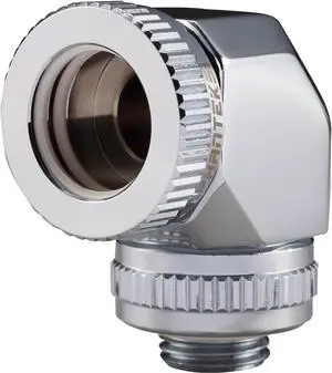 Phanteks Glacier Series Fittings PH-RA90_CR16 16MM Hard Tube Rotary Fitting 90 - Mirror Chrome