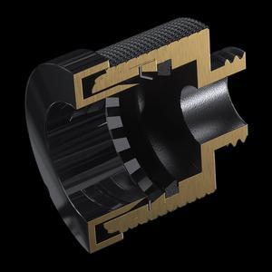 Phanteks Glacier EZ-Fit F16G1/4, 16mm Soft and Hard Tube Fitting, Push-In EZ-Fit System, G1/4 thread, Black