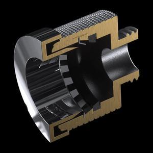 Phanteks Glacier EZ-Fit F16G1/4, 16mm Soft and Hard Tube Fitting, Push-In EZ-Fit System, G1/4 thread, Chrome