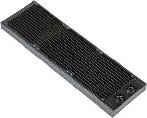 Glacier EZ-Fit 420RAD-30, 420mm-30mm thick Water-Cooling Copper Radiator, Integrated 16mm EZ-Fit fitting, Black