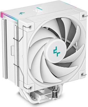 DeepCool AK500S WH DIGITAL Air Cooler Single Tower RealTime CPU Status Screen 5 Offset Copper Heat Pipes All White Design