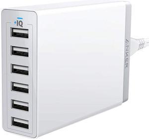 Anker 60W 6 Port USB Charging Station, PowerPort 6 Multi USB Wall Charger for iPhone, iPad , Galaxy, Note, LG, HTC, and More