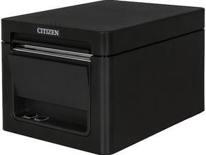 Citizen CTE351 28 Direct Thermal Receipt Printer 203 dpi Ethernet USB Front Exit Guillotine Cutter Black  CTE351ETUBK