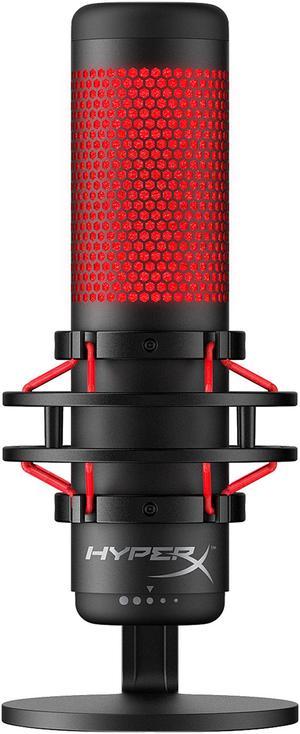 HyperX QuadCast USB Condenser Gaming Microphone for PC PS4 and Mac  Red