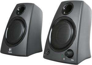 Logitech Z130 5 Watts 2.0 Speakers (980-000417) - Black
