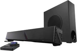 ASUS ROG Gjallar Gaming Soundbar, 2.1.2 Dolby Atmos Surround Sound, 6.5-Inch 65W 5GHz Wireless Subwoofer, LCD Audio Control Hub, Built-In AEC Microphones, HDMI 2.1 eARC, USB-C, Bluetooth 5.3 ASUS ROG Gjallar Gaming Soundbar, 2.1.2 Dolby Atmos Surround Sound, 6.5-Inch 65W 5GHz Wireless Subwoofer, LCD Audio Control Hub, Built-In AEC Microphones, HDMI 2.1 eARC, USB-C, Bluetooth 5.3