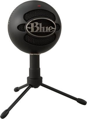 Blue Snowball iCE USB Microphone for PC, Mac, Gaming, Recording, Streaming, Podcasting, with Cardioid Condenser Mic Capsule, Adjustable Desktop Stand and USB cable, Plug 'n Play – Black