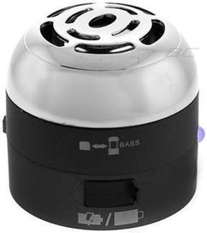 Go Rock Black Mini Portable Speaker w/ Retractable Cables (TRMS02MC-BK)