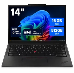 Lenovo ThinkPad T14s Gen 6 21QX00P2US 14" Copilot+ PC Notebook - Intel Core Ultra 5 226V (2.1 GHz) - 16 GB - 512 GB SSD - Windows 11 Pro - Intel Arc Graphics - Wi-Fi 7 - 5MP Webcam Lenovo ThinkPad T14s Gen 6 21QX00P2US 14" Copilot+ PC Notebook - Intel Core Ultra 5 226V (2.1 GHz) - 16 GB - 512 GB SSD - Windows 11 Pro - Intel Arc Graphics - Wi-Fi 7 - 5MP Webcam