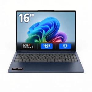 Lenovo IdeaPad Slim 5a 16" Touchscreen Copilot+ PC Notebook - AMD Ryzen AI 5 430 - 16GB RAM - 1TB SSD - Windows 11 Home - FHD Webcam - Wi-Fi 7 - 83S20063US Lenovo IdeaPad Slim 5a 16" Touchscreen Copilot+ PC Notebook - AMD Ryzen AI 5 430 - 16GB RAM - 1TB SSD - Windows 11 Home - FHD Webcam - Wi-Fi 7 - 83S20063US