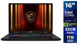 MSI Crosshair 16 HX AI D2XWGKG-211US 16" Gaming Notebook - GeForce RTX 5070 with 8 GB - Intel Core Ultra 7 255HX - 32 GB - 1 TB SSD - Cosmos Gray - 2560 x 1600 - Windows 11 Home MSI Crosshair 16 HX AI D2XWGKG-211US 16" Gaming Notebook - GeForce RTX 5070 with 8 GB - Intel Core Ultra 7 255HX - 32 GB - 1 TB SSD - Cosmos Gray - 2560 x 1600 - Windows 11 Home