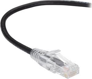 Black Box C6PC28-BK-02 Slim-Net Cat6 250 mHz 28-Awg Stranded Ethernet Patch Cable - Unshielded, PVC