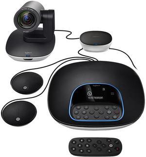 Logitech Group HD Video Conferencing System Bundle Video Conferencing with Expansion Mics