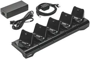 Zebra CRD-MPM-5SCHGUS1-01 5-SLot Printer Docking Cable for ZQ300 Series with Power Supply and US Power Cord