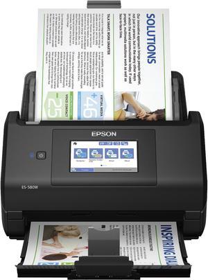 Epson WorkForce ES-580W Wireless Color Duplex Desktop Document Scanner for PC and Mac with 100-sheet Auto Document Feeder (ADF) and Intuitive 4.3" Touchscreen