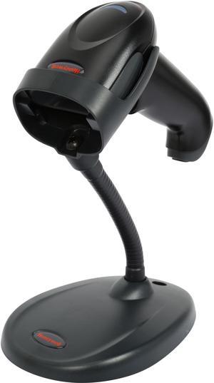 Honeywell Voyager 1250g Wired General Duty Single-line Laser Barcode Scanner, RS232/USB/KBW/IBM, Black, USB Kit w/ Stand - 1250G-2USB-1