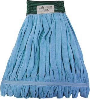 Microfiber Looped-End Wet Mop Heads, Medium, Blue, 12/Carton, 12/Carton