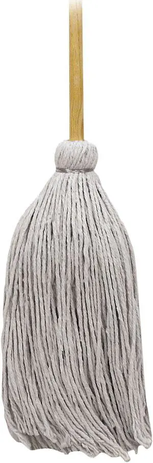 Mop Head, Cotton, Cut-End, White, #20 Handle Deck, 12/Carton