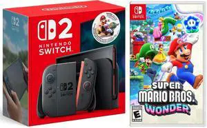 Nintendo Switch 2 + Mario Kart World Bundle with Super Mario Wonder Bundle