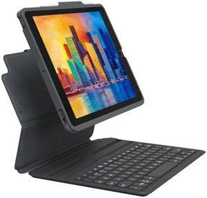 ZAGG Pro Keys Detachable Case and Wireless Keyboard for Apple iPad Gen 9, 8, 7, iPad Pro 10.2", Multi-Device Bluetooth Pairing, Backlit Laptop-Style Keys, Apple Pencil Holder, Lightweight Design