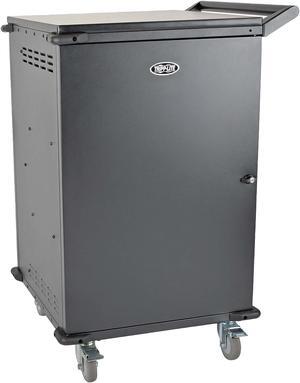 Tripp Lite 48-Port Ac Charging Cart Storage Station Chromebook Laptop Tablet Black