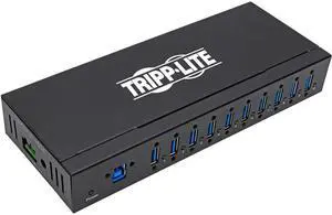 TRIPP LITE U360-010-IND TRIPP LITE 10-PORT USB 3.0 HUB, INDUSTRIAL USB SPLITTER FOR USB CHARGING AND DAT