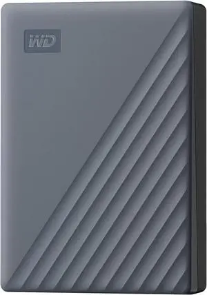 WD 5TB My Passport Portable Hard Drive, Works with USB-C and USB-A, Windows PC, Mac, Chromebook, Gaming Consoles, and Mobile Devices, Backup Software and Password Protection - WDBRMD0050BGY-WESN WD 5TB My Passport Portable Hard Drive, Works with USB-C and USB-A, Windows PC, Mac, Chromebook, Gaming Consoles, and Mobile Devices, Backup Software and Password Protection - WDBRMD0050BGY-WESN