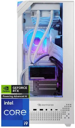 iBUYPOWER Element 9 Pro White Gaming PC Desktop - Intel Core i9 14900KF - NVIDIA GeForce RTX 5070Ti 16GB - 32GB DDR5 RGB - 1TB NVMe SSD - EPWI9N57T01