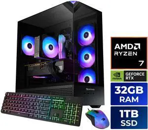 iBUYPOWER Element Gaming PC Desktop - AMD Ryzen 7 8700F, NVIDIA GeForce RTX 5060 8GB, 32GB DDR5 RGB RAM, 1TB NVMe SSD iBUYPOWER Element Gaming PC Desktop - AMD Ryzen 7 8700F, NVIDIA GeForce RTX 5060 8GB, 32GB DDR5 RGB RAM, 1TB NVMe SSD