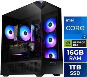 iBUYPOWER Element Gaming PC Desktop - Intel Core i7 14700F, NVIDIA GeForce RTX 5060 8GB, 16GB DDR5 RGB RAM, 1TB NVMe SSD iBUYPOWER Element Gaming PC Desktop - Intel Core i7 14700F, NVIDIA GeForce RTX 5060 8GB, 16GB DDR5 RGB RAM, 1TB NVMe SSD