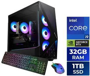 iBUYPOWER Slate Gaming PC Desktop - Intel Core i9 14900F, NVIDIA GeForce RTX 5070 12GB, 32GB DDR5 RGB RAM, 1TB NVMe SSD iBUYPOWER Slate Gaming PC Desktop - Intel Core i9 14900F, NVIDIA GeForce RTX 5070 12GB, 32GB DDR5 RGB RAM, 1TB NVMe SSD