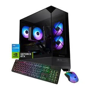 iBUYPOWER Element SE Gaming PC Desktop Computer Intel Core i5 14400F CPU, NVIDIA GeForce RTX 5060 8GB GPU, 16GB DDR5 RGB RAM, 1TB NVMe SSD, Windows 11 Home, Keyboard, Mouse - Black iBUYPOWER Element SE Gaming PC Desktop Computer Intel Core i5 14400F CPU, NVIDIA GeForce RTX 5060 8GB GPU, 16GB DDR5 RGB RAM, 1TB NVMe SSD, Windows 11 Home, Keyboard, Mouse - Black