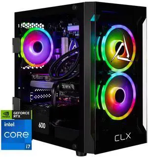 CLX Gaming Desktop - Intel Core i7 14700KF 3.4GHz 20-Core Processor, 32GB DDR5 Memory, GeForce RTX 4060 Ti 16GB GDDR6 Graphics 1TB NVMe M.2 SSD, 4TB HDD, WiFi, Win 11 Home 64-bit