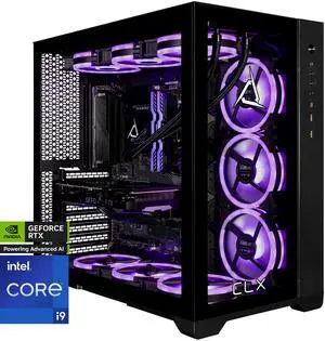 CLX SET Gaming Desktop - Intel Core i9 14900KF 3.2GHz 24-Core Processor, 64GB DDR5 Memory, GeForce RTX 5070 12GB GDDR7 Graphics, 2TB NVMe M.2 SSD, 6TB HDD, WiFi, Win 11 Home 64-bit
