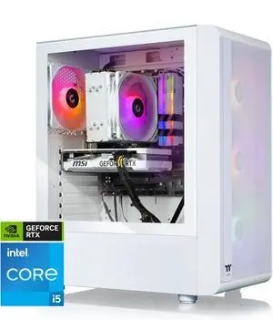 Thermaltake LCGS Quartz i460T R4 Gaming Desktop (Intel Core i5-13400F, ToughRam DDR4 3600Mhz 16GB RGB Memory, NVIDIA GeForce RTX 4060 Ti, 1TB NVMe M.2, Windows 11) S2QT-B66R-46T-LCS