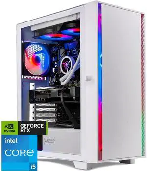 Skytech Gaming Shiva Desktop PC, Intel i5 14400F 2.5 GHz (4.7GHz Turbo), NVIDIA RTX 4070 Super 12GB, 2TB NVMe SSD, 32GB DDR5 RAM RGB, 650W GOLD PSU, 240mm ARGB AIO, Wi-Fi, Win 11