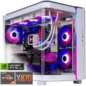 Skytech King 95 Gaming PC Desktop, Ryzen 9 9900X3D 4.4 GHz (5.5GHz Turbo Boost), X870 Motherboard, NVIDIA RTX 5080 16GB GDDR7, 4TB Gen4 NVMe SSD, 64GB DDR5 6000, 1000W GOLD ATX 3.0, Wi-Fi, Win 11