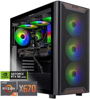 Skytech Chronos Gaming PC Desktop, Ryzen 9 9900X3D 4.4 GHz (5.5GHz Turbo Boost), X670 Motherboard, NVIDIA RTX 5080 16GB GDDR7, 2TB Gen4 NVMe SSD, 64GB DDR5 6000, 1000W GOLD ATX 3.0, Wi-Fi, Win 11